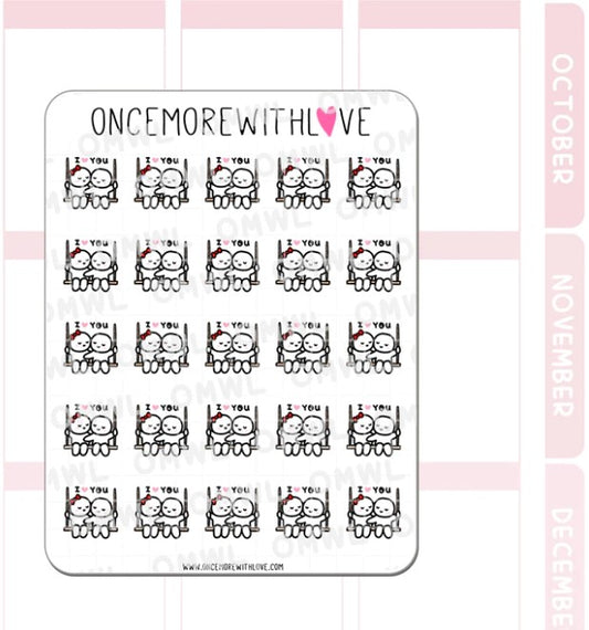 I Love You Swing | Sticker Sheet