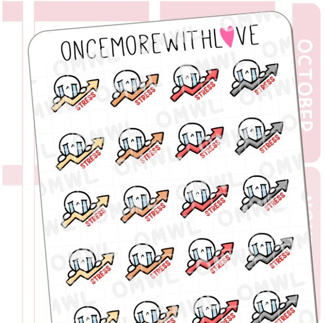 Increasing Stress | Sticker Sheet