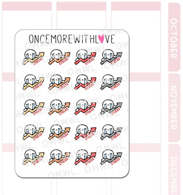 Increasing Stress | Sticker Sheet