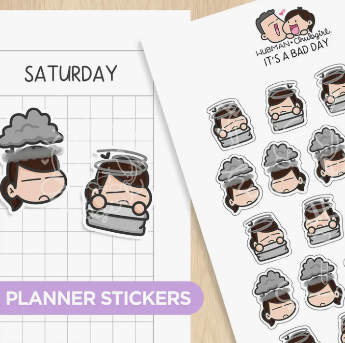 Bad Day Ribbon It's A Bad Day | Sticker Sheet – Stickie Planning