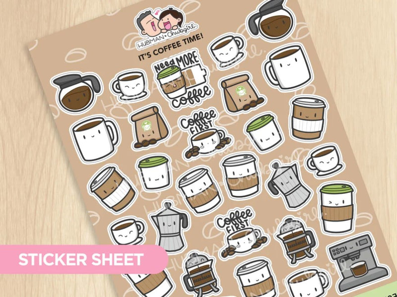 It's Coffee Time | Sticker Sheet