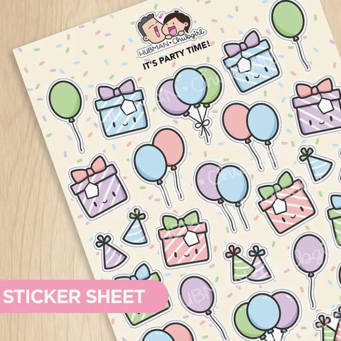 It's Party Time | Sticker Sheet
