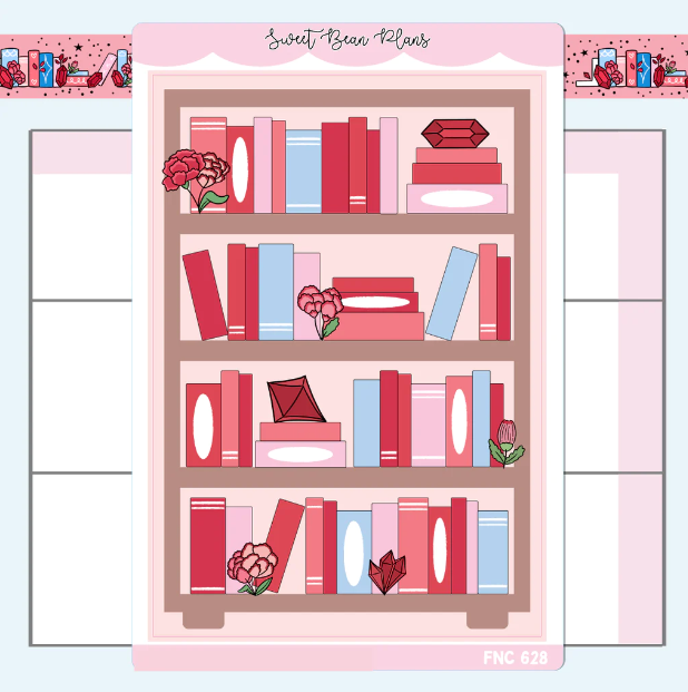 January Bookshelf | Large Sticker