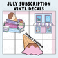 Sweet Bean Plans | JULY 2026 WASHI & STICKER Subscription