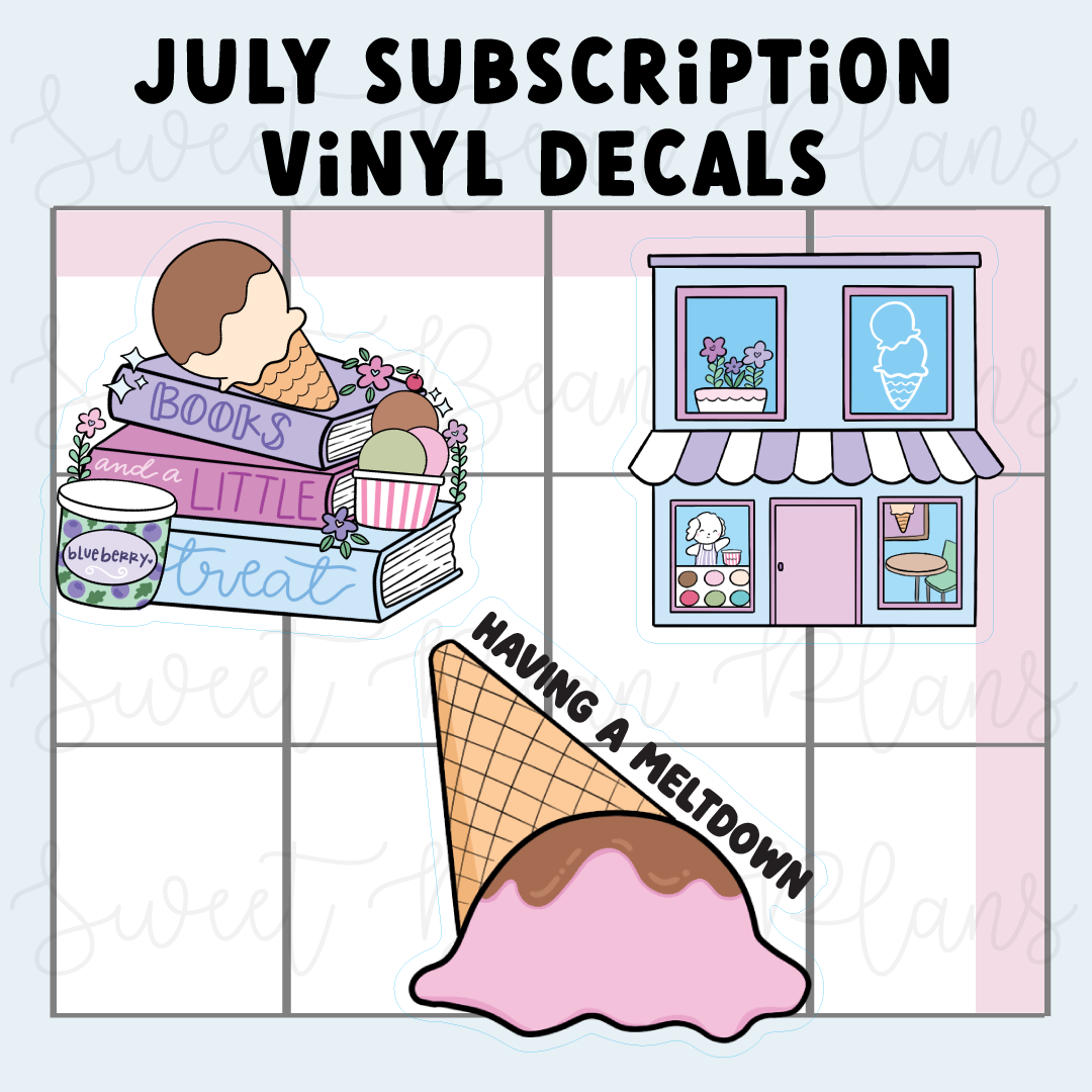 Sweet Bean Plans | JULY 2026 WASHI & STICKER Subscription