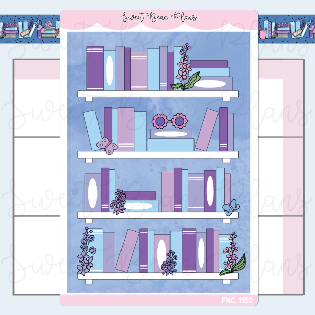 July Bookshelf 2025 | Large Sticker