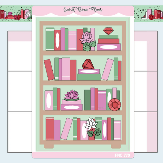 July Bookshelf | Large Sticker