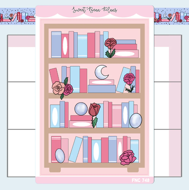 June Bookshelf | Large Sticker