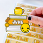 June Book Stack | Vinyl Sticker