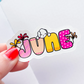 June Floral | Vinyl Sticker