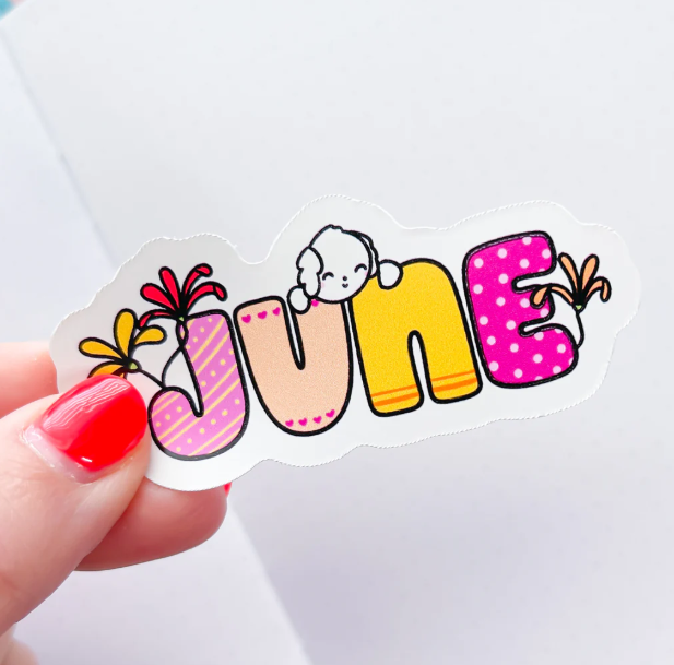 June Floral | Vinyl Sticker