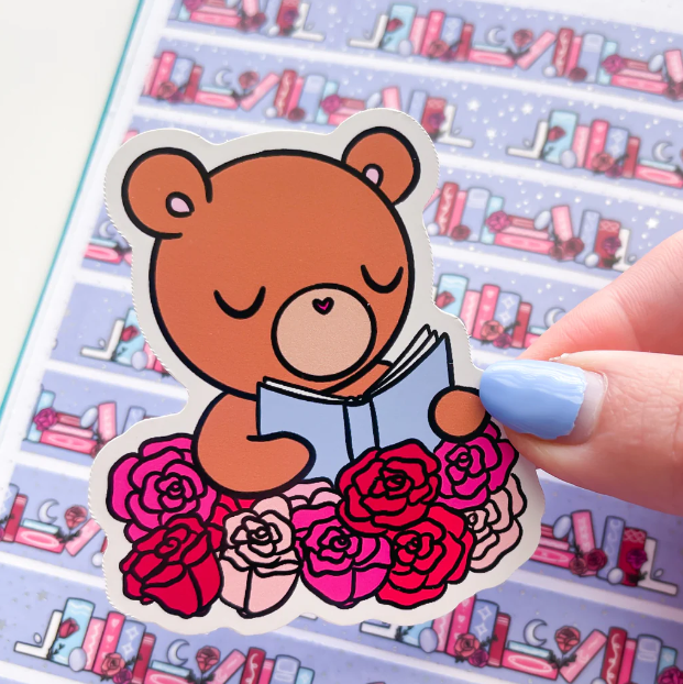 June Reading Bear | Vinyl Sticker