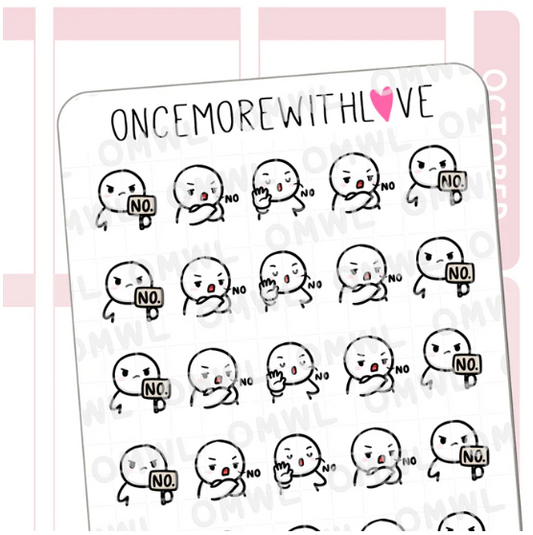 Just NO | Sticker Sheet