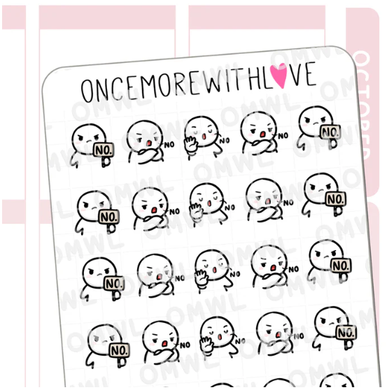 Just NO | Sticker Sheet
