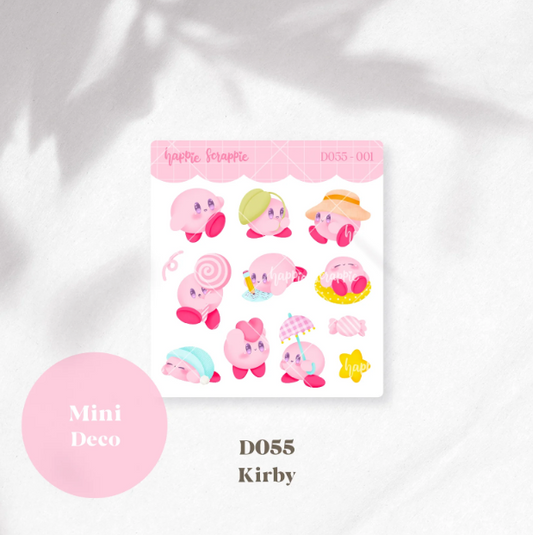Mini Deco: Kirby | Sticker Sheet