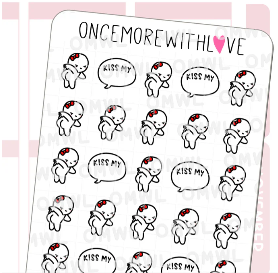 Kiss My Butt 2.0 | Sticker Sheet