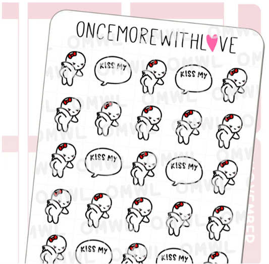 Kiss My Butt 2.0 | Sticker Sheet