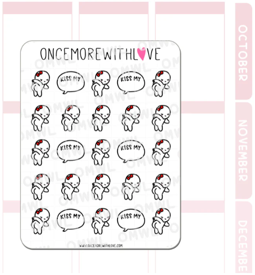 Kiss My Butt 2.0 | Sticker Sheet