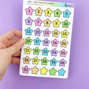 Large Star Date Numbers | Sticker Sheet
