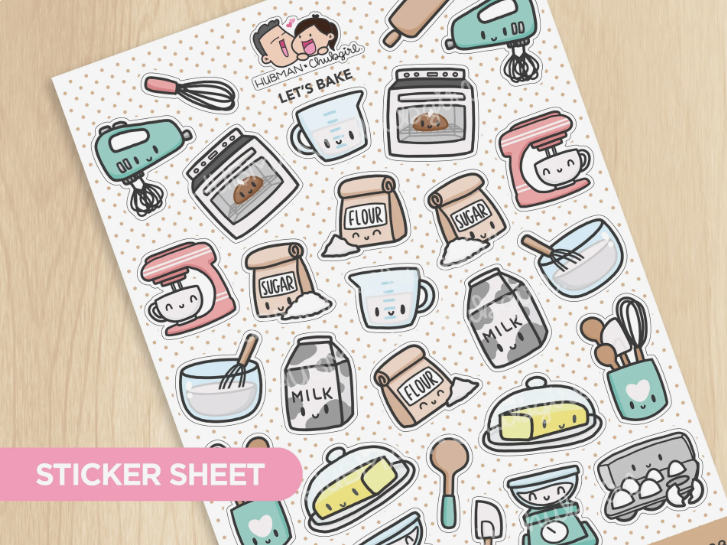 Let's Bake | Big Sticker Sheet