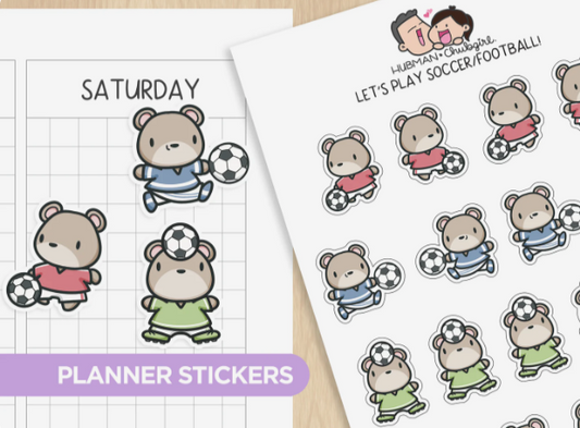 Let's Play Soccer/Football | Sticker Sheet