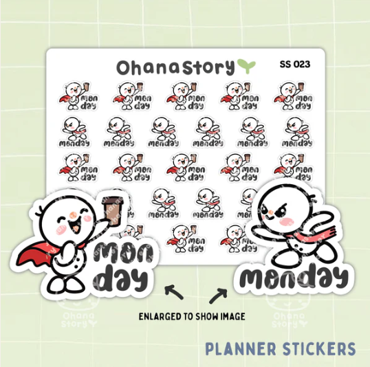 Let's Tackle Monday | Sticker Sheet