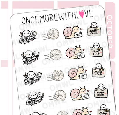 Letters With Love Mail Club | Sticker Sheet