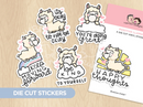 Positive Llamas | Die Cut Stickers