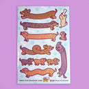 Long Dogs | Vinyl Sticker Sheet