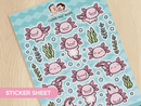 I Love You Alotl | Big Sticker Sheet