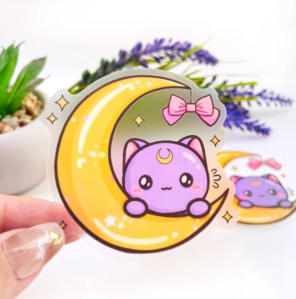 Moon Prism - Luna | Transparent Vinyl Sticker