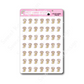 Kawaii Maggie - Sweeping | Sticker Sheet