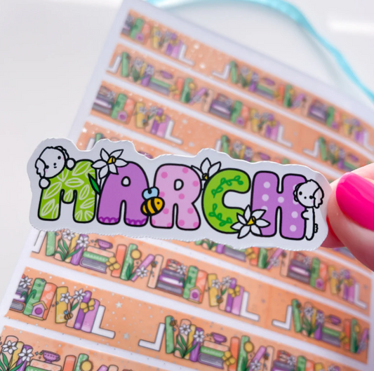 March Bean | Vinyl Sticker