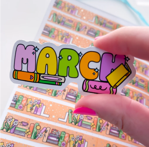 March Bookish | Vinyl Sticker