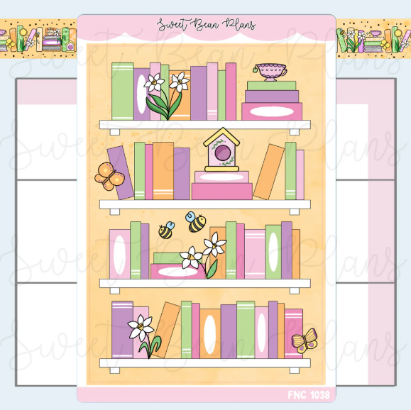 March Bookshelf 2025 | Large Sticker