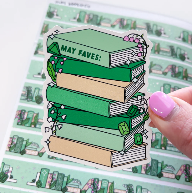 May Fave Books | Vinyl Sticker