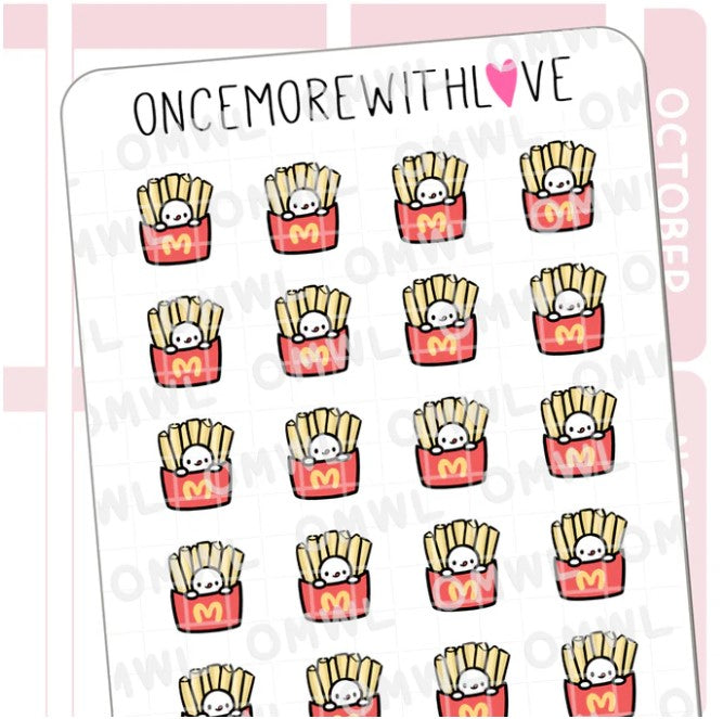 McDonalds Fries | Sticker Sheet