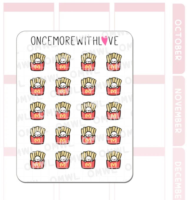 McDonalds Fries | Sticker Sheet