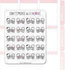 Me and You Munchkin Couple with Banner | Sticker Sheet