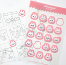 Miki the Bunny Moods | Sticker Sheet