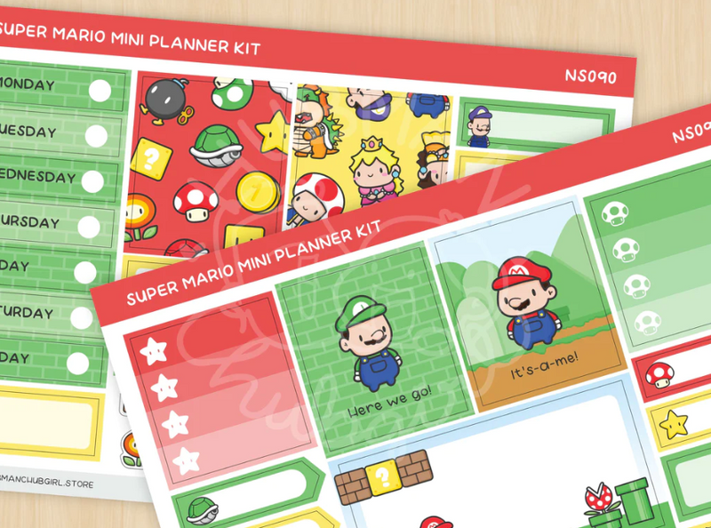 Super Mario Bros | Mini Planner Kit