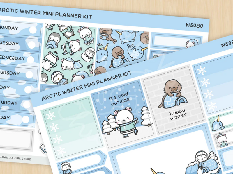 Arctic Winter | Mini Planner Kit