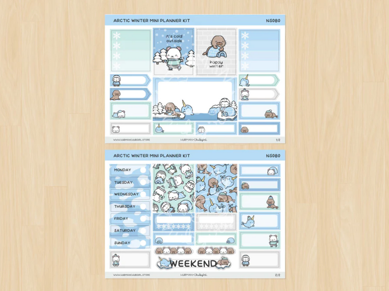 Arctic Winter | Mini Planner Kit