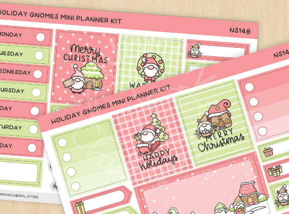 Xmas Gnomes | Mini Planner Kit