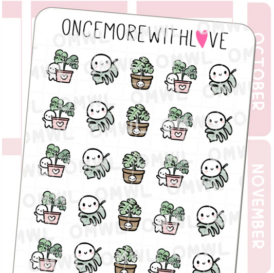 Monstera Plant | Sticker Sheet