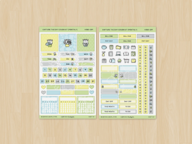 Capture the Day | Hobonichi Cousin MONTHLY Kit