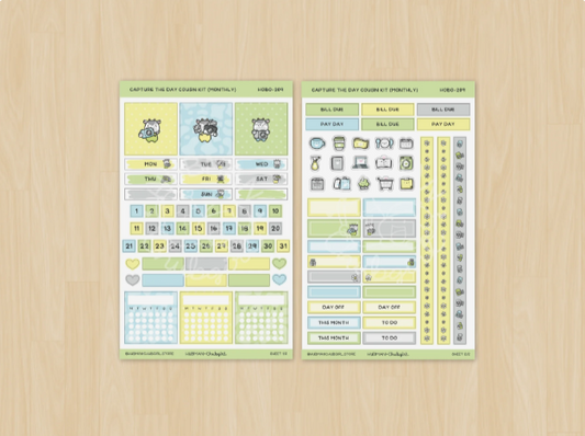 Capture the Day | Hobonichi Cousin MONTHLY Kit