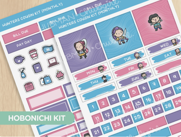 Hunters | Hobonichi Cousin MONTHLY Kit