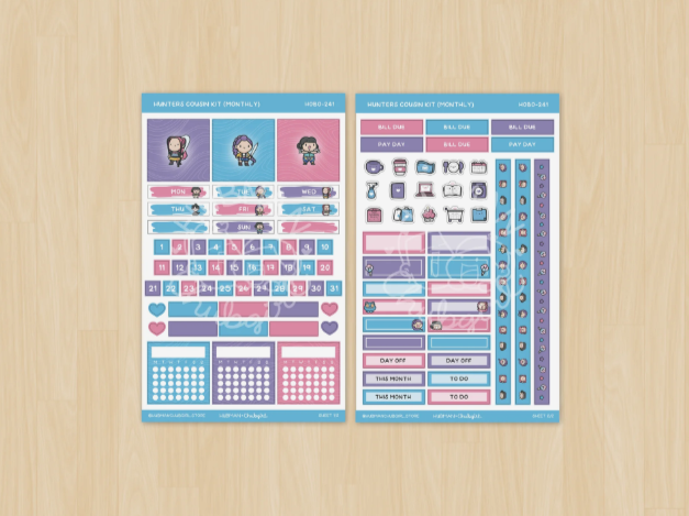 Hunters | Hobonichi Cousin MONTHLY Kit