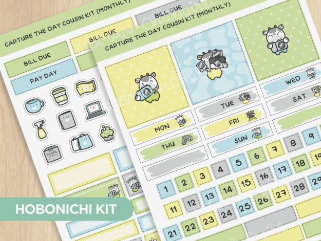 Capture the Day | Hobonichi Cousin MONTHLY Kit